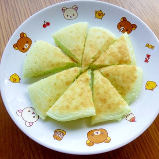 緑が綺麗☆　きゅうりの米粉パンケーキ